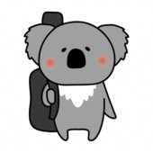 ギターを背負っているコアラ1