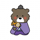 クマの雛人形の五人囃子（小鼓）