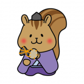 リスの雛人形の五人囃子（小鼓）