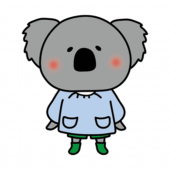 スモックを着たコアラ