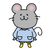 スモックを着たネズミ