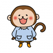 スモックを着た猿