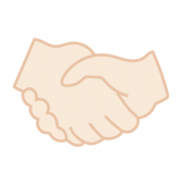 握手している手2