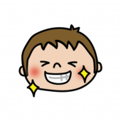 歯がピカピカになった子供（男の子）