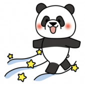 天の川を渡るパンダ