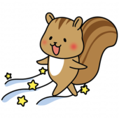 天の川を渡るリス