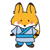 彦星の格好をしたキツネ