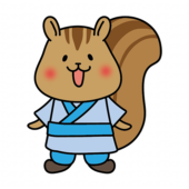 彦星の格好をしたリス