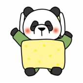 布団で寝ているパンダ