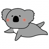 空を飛ぶコアラ