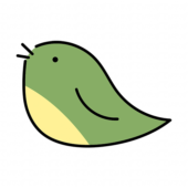 ひな祭りの飾り緑の鳥