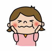 美味しいのポーズをする子供（女の子1）