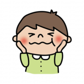 美味しいのポーズをする子供（男の子2）