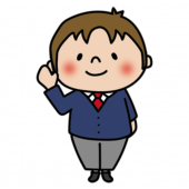 手を振るブレザーを着た高校生の男の子1