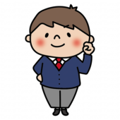 ガッツポーズをするブレザーを着た高校生の男の子2