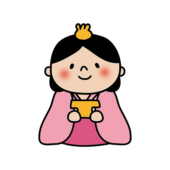 雛人形の三人官女（三方）