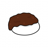 餡子がのったお団子