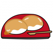 お皿にのったみたらし団子