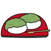 お皿にのったずんだ餅