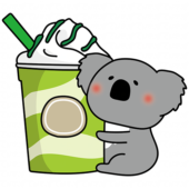 大きなフラッペとコアラ