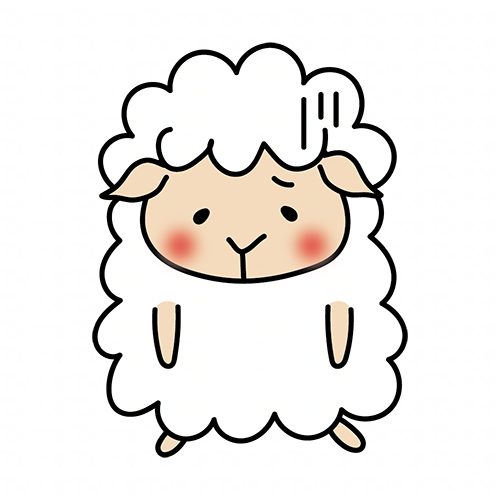 がっかりする羊
