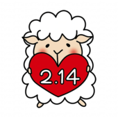 バレンタインデーの日付を持っている羊