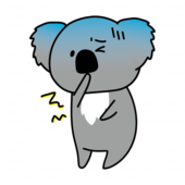 嘔吐下痢に苦しむコアラ