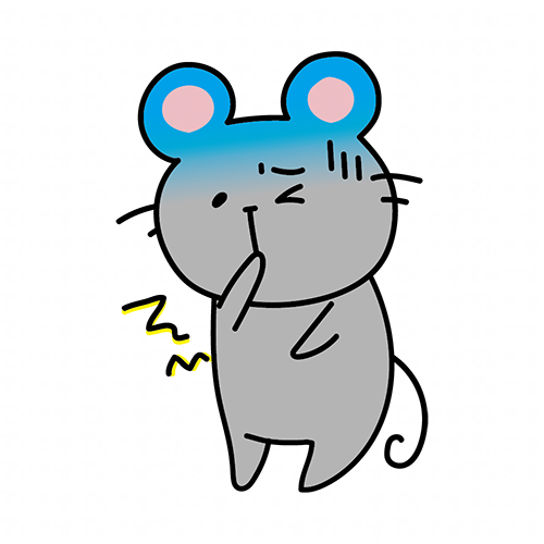 嘔吐下痢に苦しむネズミ