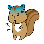 嘔吐下痢に苦しむリス