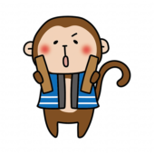 拍子木を持っている猿