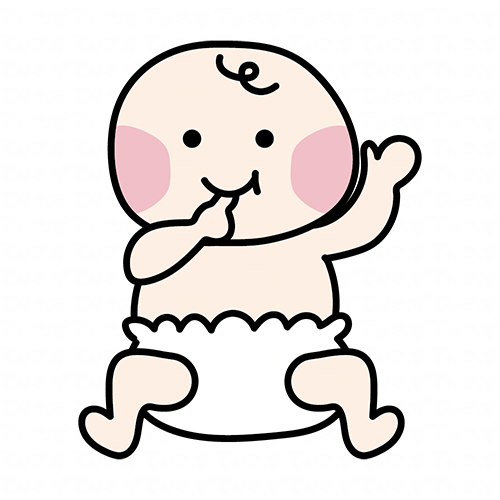 指しゃぶりをする赤ちゃん