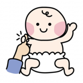 原子反射把握反射する赤ちゃん