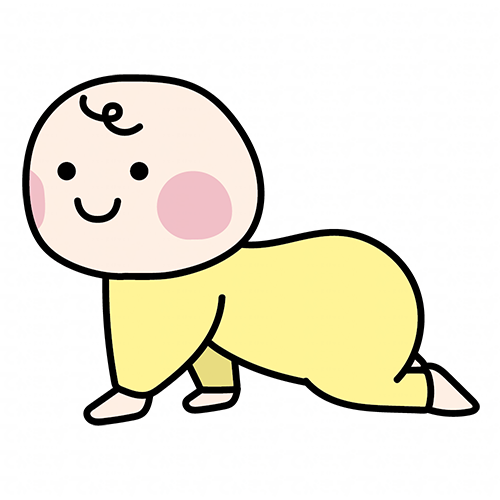 ハイハイする赤ちゃん