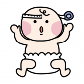 頭囲の測定をする赤ちゃん