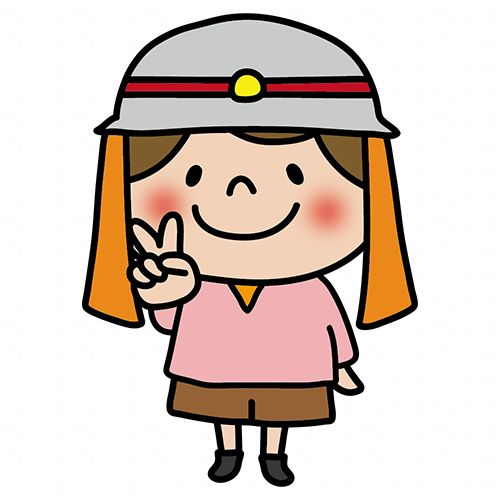 消防士の帽子を被る子供（女の子1）