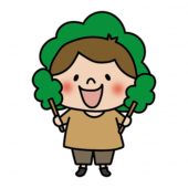 お遊戯会で木の格好をする女の子