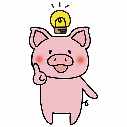 ひらめくぶた
